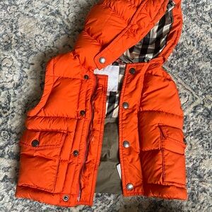 12M Orange Burberry Coat